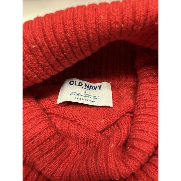 Old Navy Women Red Turtleneck Relaxed Fit Sweater Size Large NWT - Picture 2 of 7